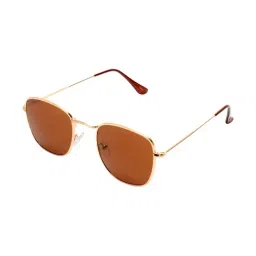 Roadies Dark Brown Square Unisex Sunglasses-image-31