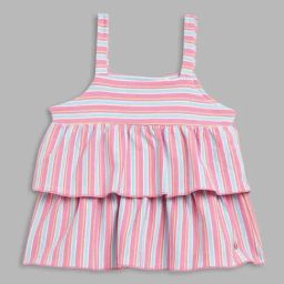 Elle Kids Pink & Blue Striped Top-image-60