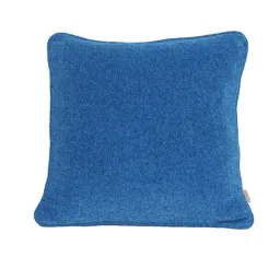 Maspar Colorart Charlotte Solid Blue 110 TC Cotton Blend Cushion Cover-33