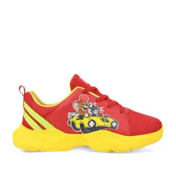 Campus Kids Red & Yellow Running Shoes-image-41