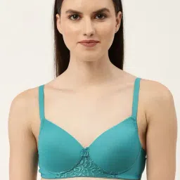Leading Lady Teal Full Coverage T-Shirt Bra-picture-10