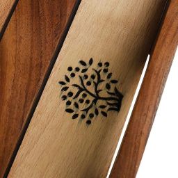 VarEesha Tree of Life Brown Sheesham Wood Rectangular Tray image 5