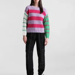 Only Multicolor Color-block Pullover image 5