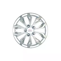 Auto Pearl Car Full Silver Wheel Cover Caps 304.8 mm (12 Inch) Press Type Fitting Compatible with Eon D Lite-image-4