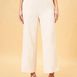 Honey by Pantaloons Beige High Rise Flared Pants-picture-29