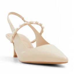 Aldo Women's ELODIA Beige Sling Back Stilettos-picture-4