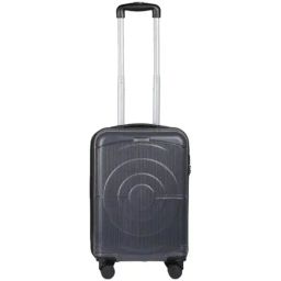 Teakwood Leathers Grey 8 Wheels Small Hard Cabin Trolley Bag-image-79