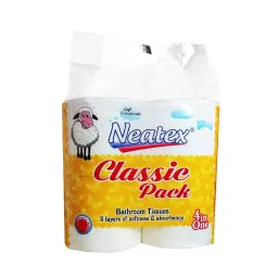 Neatex Toilet Paper Roll Bathroom Tissue 3 Ply 250 Pulls Each 98x100 mm White (Pack of 4)-image-71