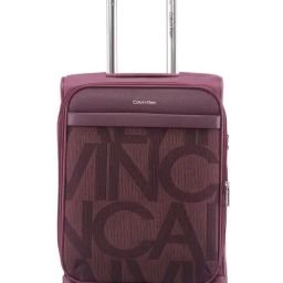 CALVIN KLEIN Gabriana Crushed Berry 8 Wheels Small Soft Cabin Trolley Bag-image-25