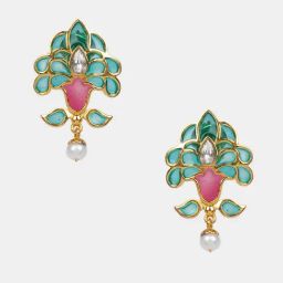 Shaya 925 Silver The Shaadi Diaries Gold Plated Yaadon Ki Baarat Earrings-image-50