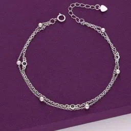 Kai Jewel Sterling Silver Minimalistic Double Lined Casual Bracelet for Women-image-60
