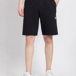 Adidas Originals Essentials Black Regular Fit Shorts-image-89