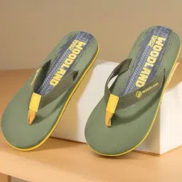 Woodland Men's Olive Flip-Flops-picture-20