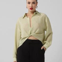 showoffff SHOWOFF Green Stripes Full Sleeves Top-picture-23