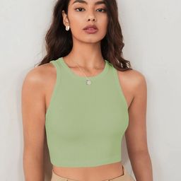 BAESD Women Ribbed Tank Crop Top-picture-10