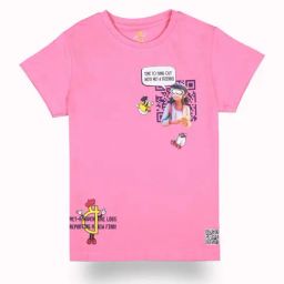 Gini & Jony Kids Pink Digital Print Top-image-75