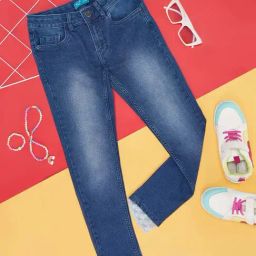 YU by Pantaloons Kids Blue Cotton Regular Fit Jeans-image-18