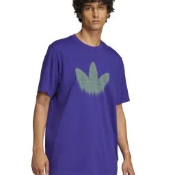 Adidas Originals Purple Cotton Regular Fit Printed Sports T-Shirt-image-5