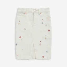 HOP Kids by Westside Off-White Floral Mid-Rise Skirt-image-27