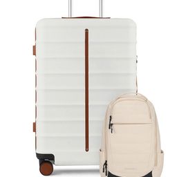 Assembly Hard Sided  Cabin Trolley Suitcase With Laptop Bag-12