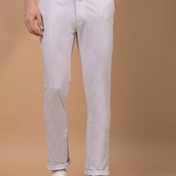 Crimsoune Club Men Smart Mid-Rise Slim Fit Trousers-picture-36