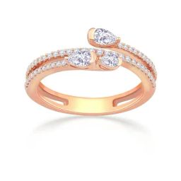 Malabar Gold and Diamonds 18k Rose Gold Diamond Ring for Women-image-38