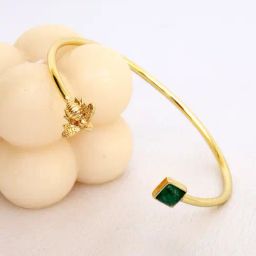 Perfectly Average Studded Bee Cuff Bracelet-71