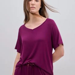 Wunderlove by Westside Purple Supersoft Cotton Top-picture-48