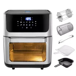 Kent Digital Air Fryer Oven 12 L Touch Control Panel with 360° Rapid Heat Circulation and 10 Preset Menus, 116165-image-48