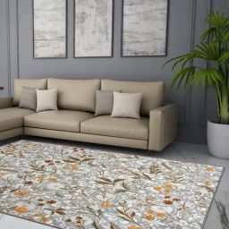Welspun beige polyester elegance faux jacquard area rugs-image-68