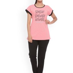 WOOL 4U Women Typography Printed Night suit-image-80