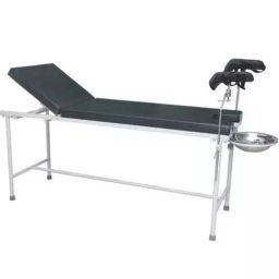 RM Social Deluxe Mild Steel Powder Coated Patient Gynaec Labour Table With SS Bowl, RM0108-29