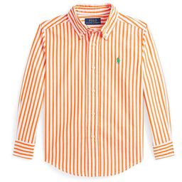 Polo Ralph Lauren Boys Slim Fit Button-Down Collar Vertical Striped Cotton Casual Shirt-image-35