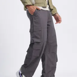 glitchez Men Everyday Utility Straight Fit Cargos-image-13