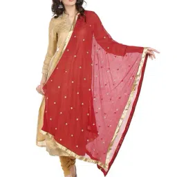 Dupatta Bazaar Maroon Dupatta-84