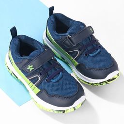 Cute Walk by Babyhug Color Block Sports Shoes with Velcro Closure - Blue-picture-24