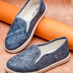 boyz n galz Self Design Detailed Shoes - Blue-image-3