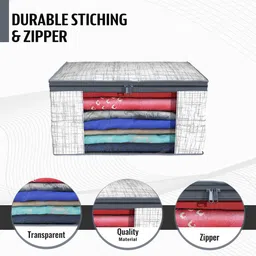 Kuber Industries Grey Set of 6 Regular Drawer Organiser Organisers image 5