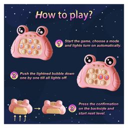 NIYAMAT Fast Up Pop Fidget Toy It Game, Pop it Pro, Push Bubble Stress Light-Up Toys, Popits for Kids, Pattern-Popping Game, 4 Modes, 30 Levels, Anti-Anxiety Squeeze Sensory Toy for Kids image 2
