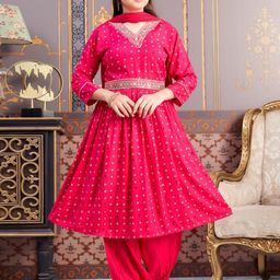 Mom&Bae Women Maroon Kurtas-image-94
