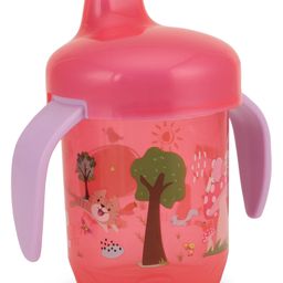 fab n funky Twin Handle Sipper Bottle Pink - 250 ml image 5