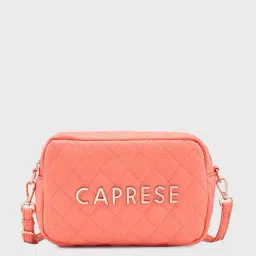 Caprese Coral Quilted Large Sling Handbag-picture-21
