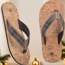 Woodland Men's Brown Flip-Flops-picture-40