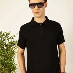 Thomas Scott Black Cotton Regular Fit T-Shirt-image-68