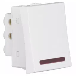 Crabtree Athena 32 A 2 Module Polycarbonate DP Switch With Indicator White, ACASDIW321-23