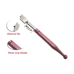 gsk cut GSK Corporation Diamond Glass Cutter Tool, Plastic Handle Pencil Style Glass Cutter image 3