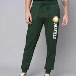 Free Authority Green Cotton Regular fit Printed Jogger-image-41