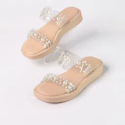 Monrow Women Embellished Open Toe Flats-89