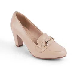Tresmode Work Slim Heeled Pumps with Buckles-46