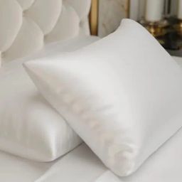 Romee White Poly Satin Solid Pillow Covers-picture-27